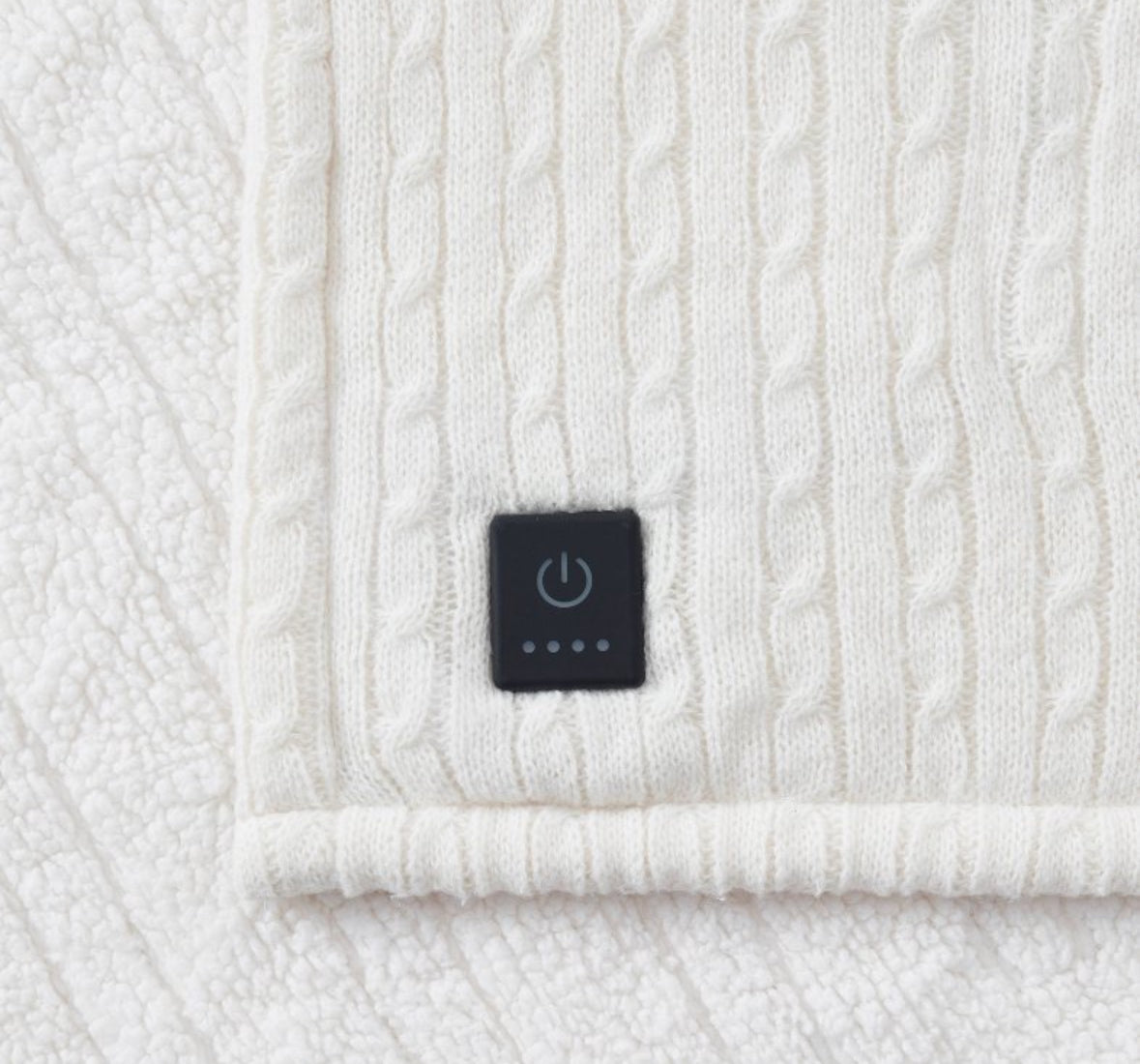 Brookstone 50”x60” Sweater Knit Throw Blanket, New