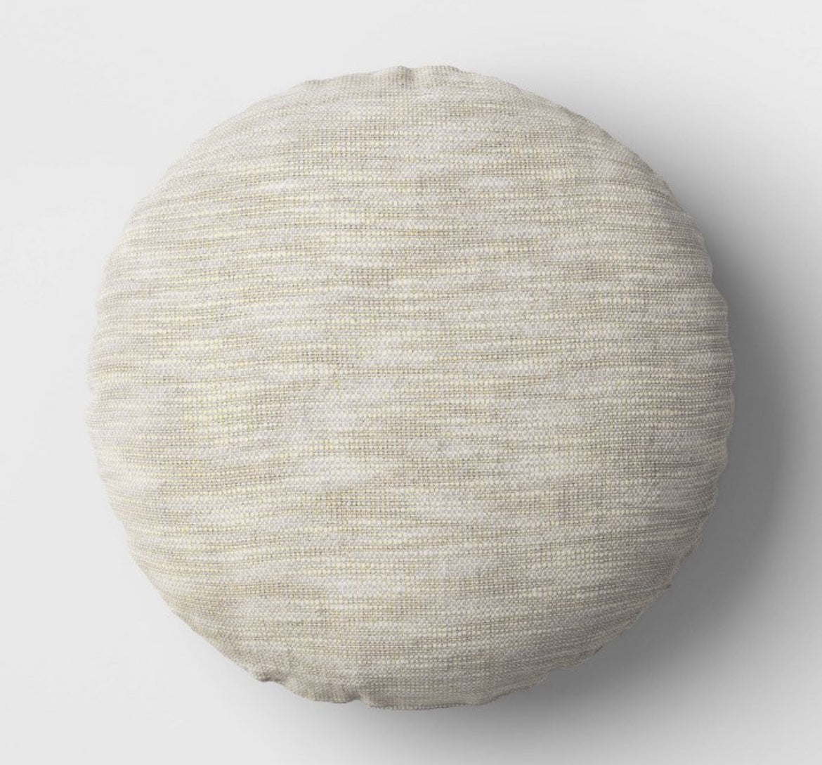Threshold Woven Cotton Slub Round Throw Pillow, New