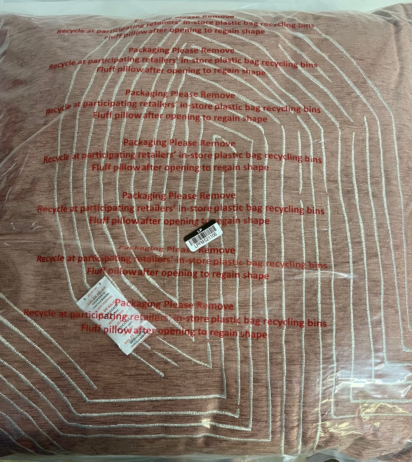 Threshold 24"x24" Oversized Geometric Metallic Velvet Throw Pillow, New