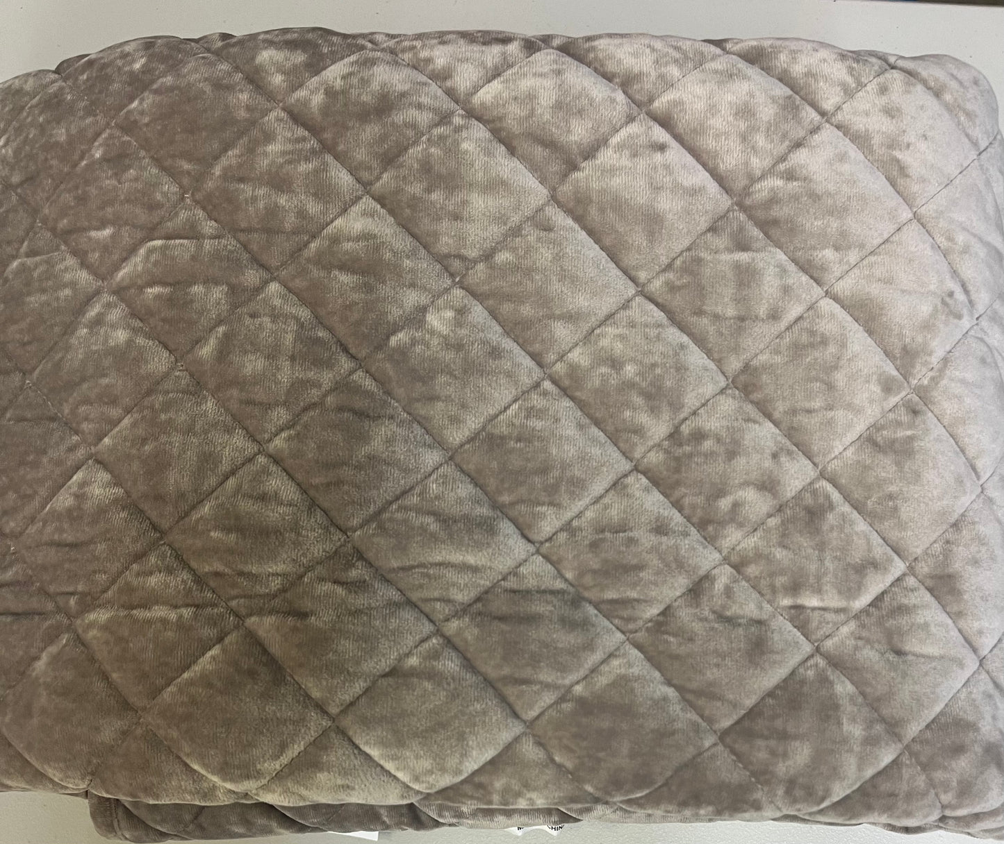 Threshold Full/Queen Luxe Diamond Stitch Velvet Quilt, New