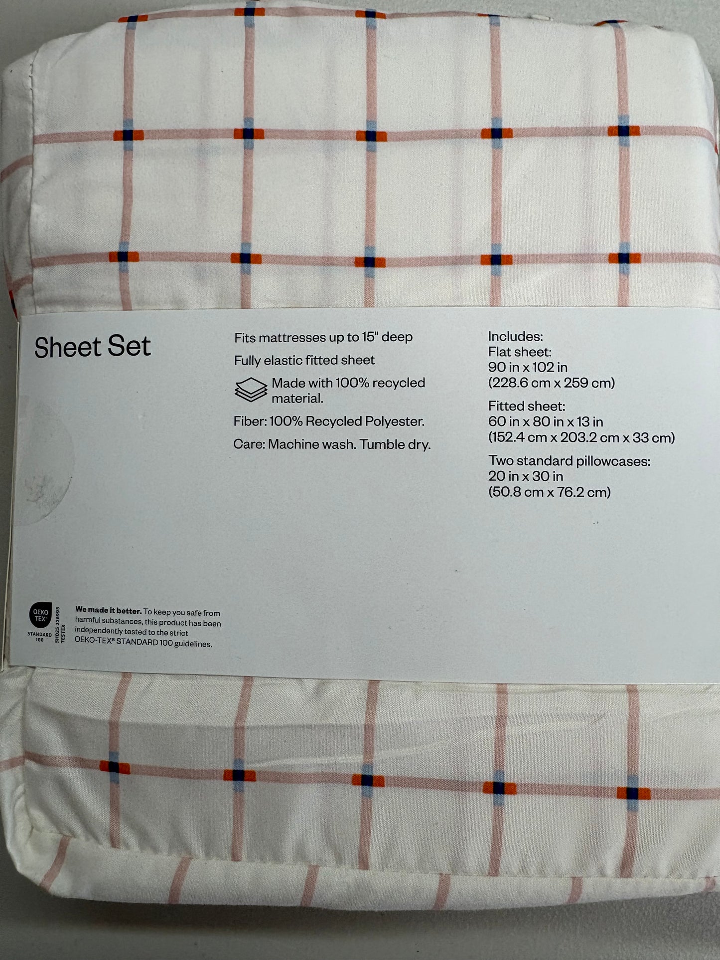 Room Essentials Queen Microfiber Sheet Set Bundle, New