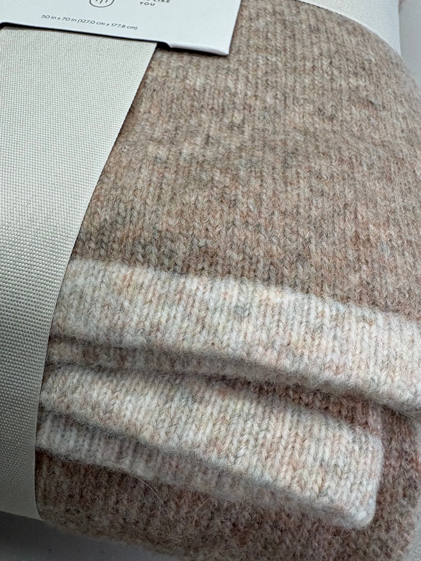 Threshold 50”x70” Cashmere Like Throw Blanket, New