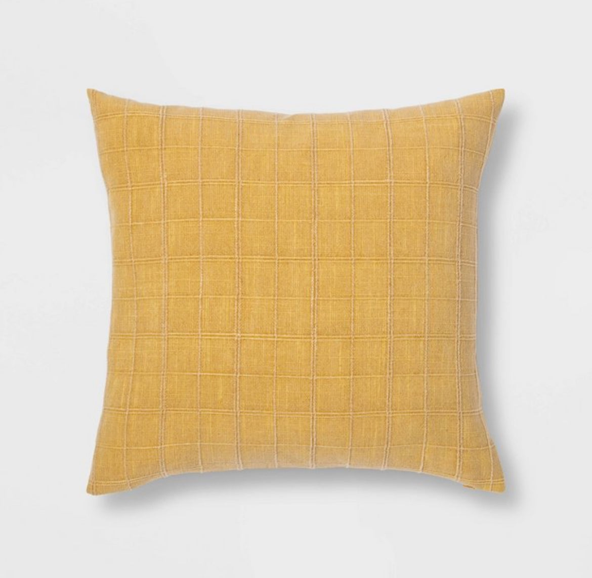 Threshold 24"x24" Oversized Woven Windowpane Throw Pillow, New