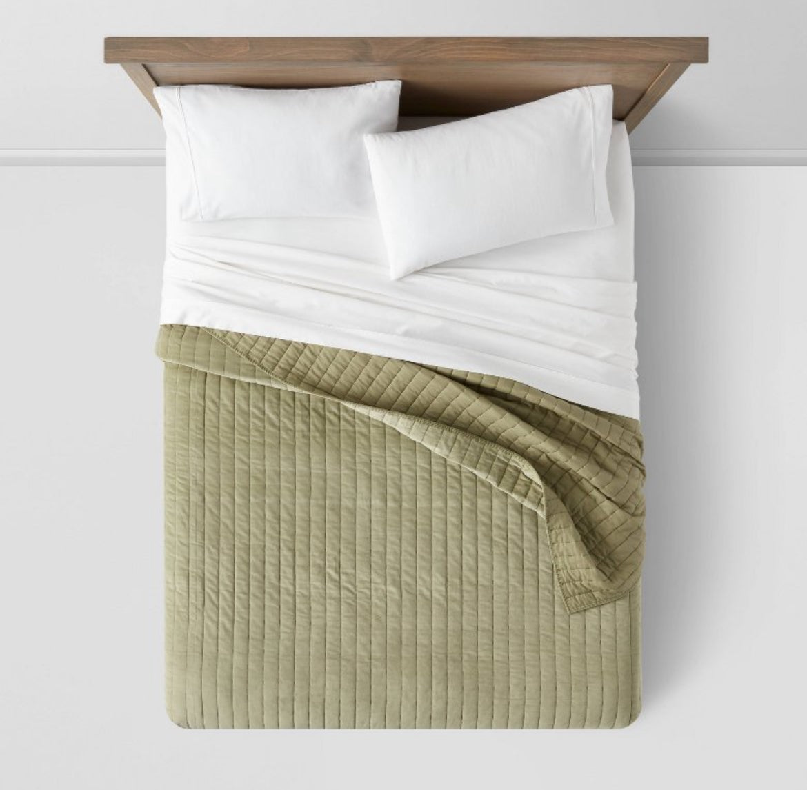 Threshold Full/Queen Channel Stitch Velvet Quilt, New