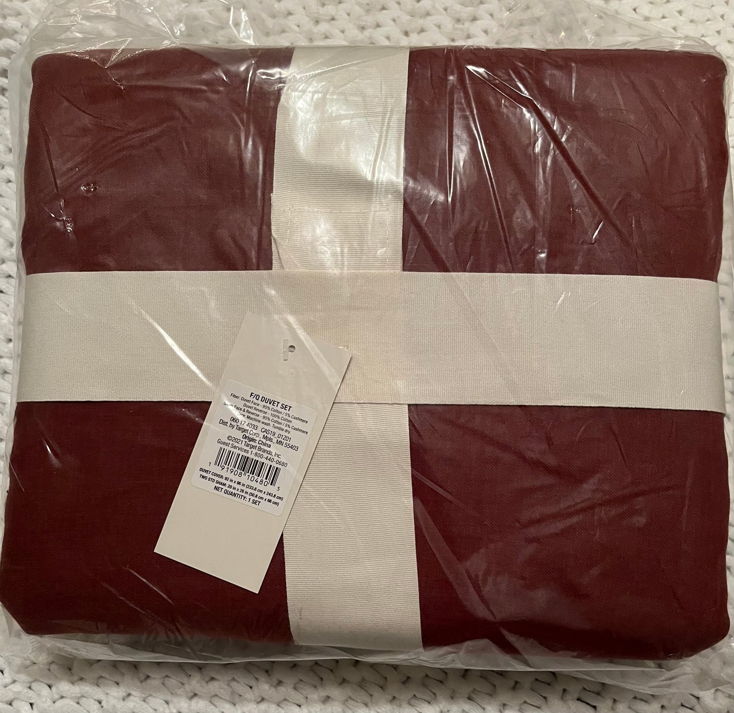 Casaluna Full/Queen Cashmere Blend Duvet Set, New