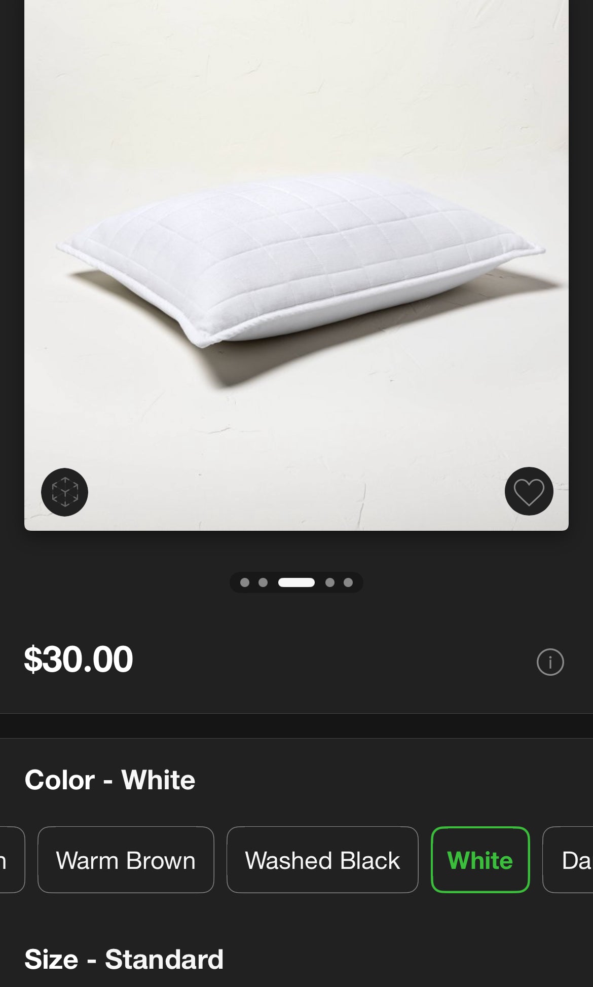 Casaluna Standard Heavyweight Linen Blend Quilt Pillow Sham, New