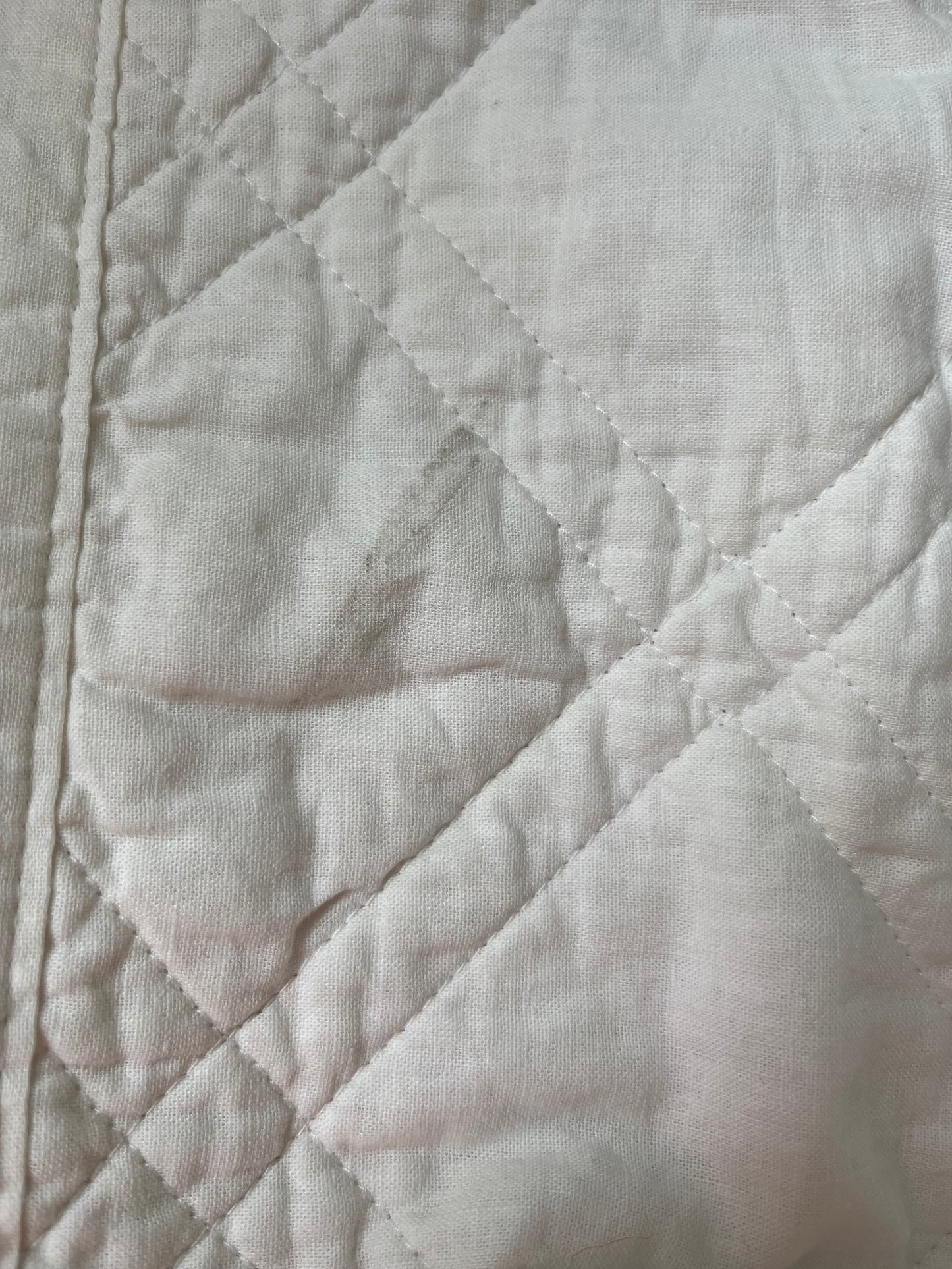 Threshold Euro Linen Blend Diamond Stitch Pillow Sham, New