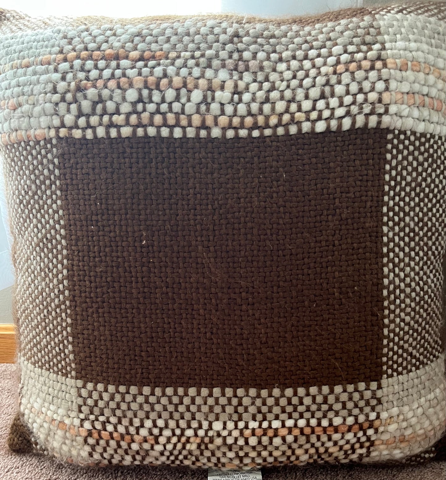 Threshold 24"x24" Woven Throw Pillow, New
