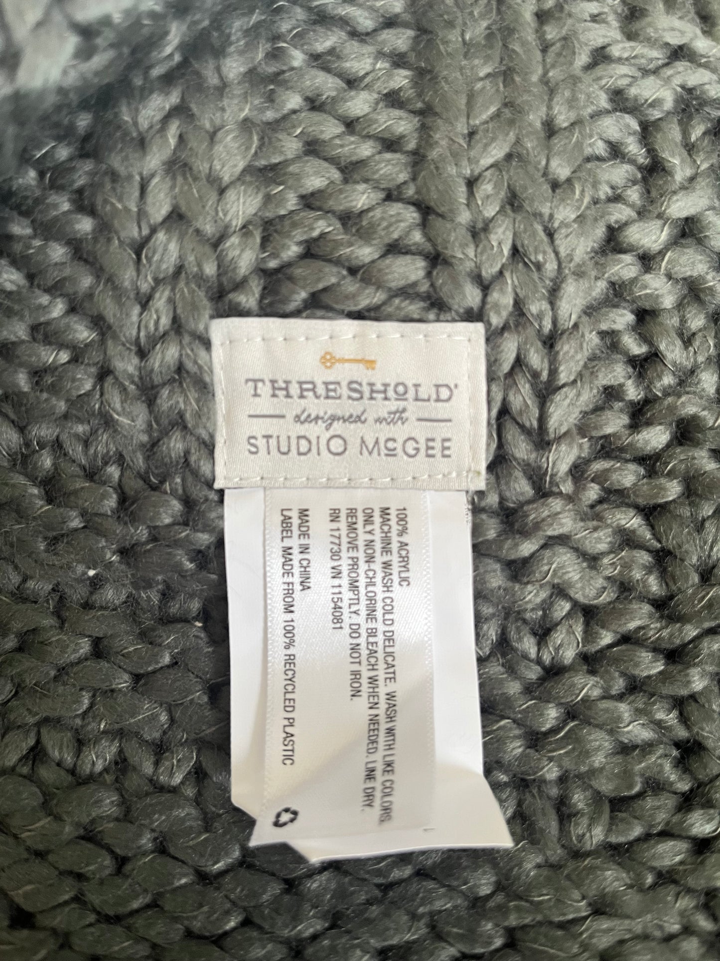 Studio McGee 50"x60" Knit Throw Blanket, New