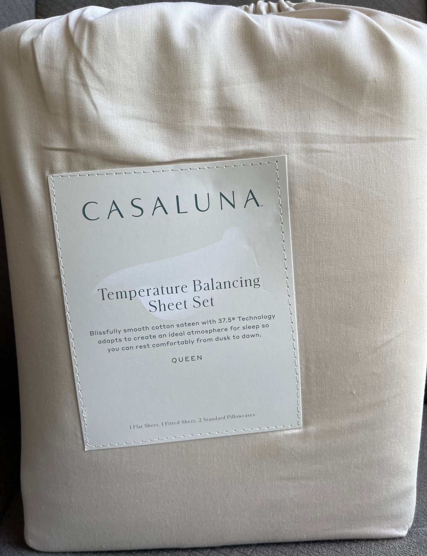 Casaluna Queen Temperature Balancing Sheet Set, New