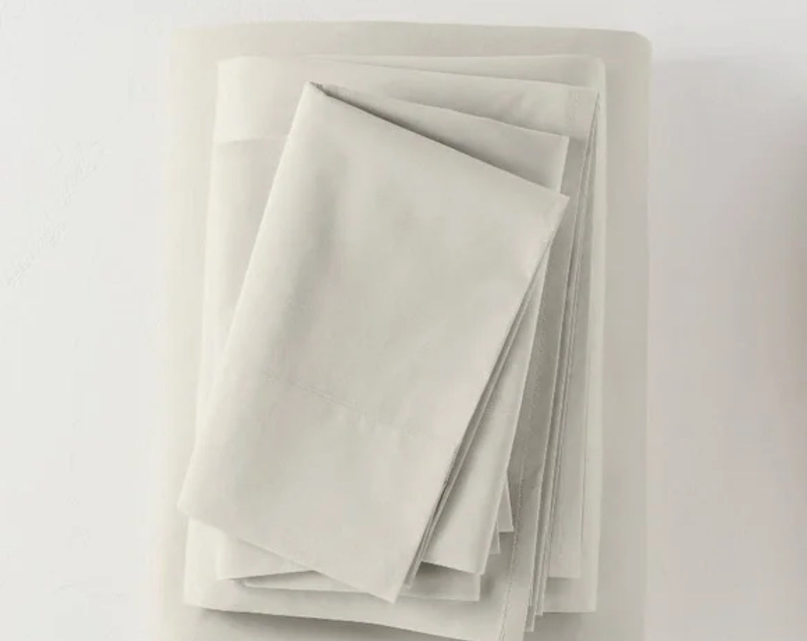 Casaluna Full Supima Percale Sheet Set, New