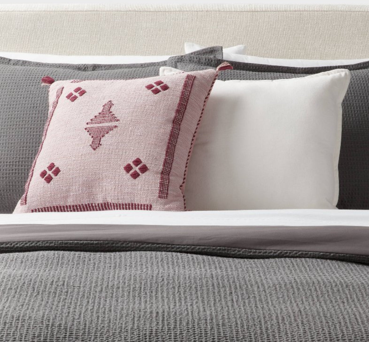 Threshold 18"x 18" Cactus Woven Diamond Throw Pillow, New