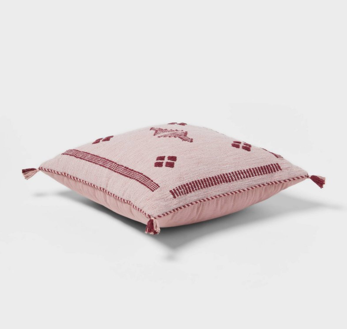 Threshold 18"x 18" Cactus Woven Diamond Throw Pillow, New