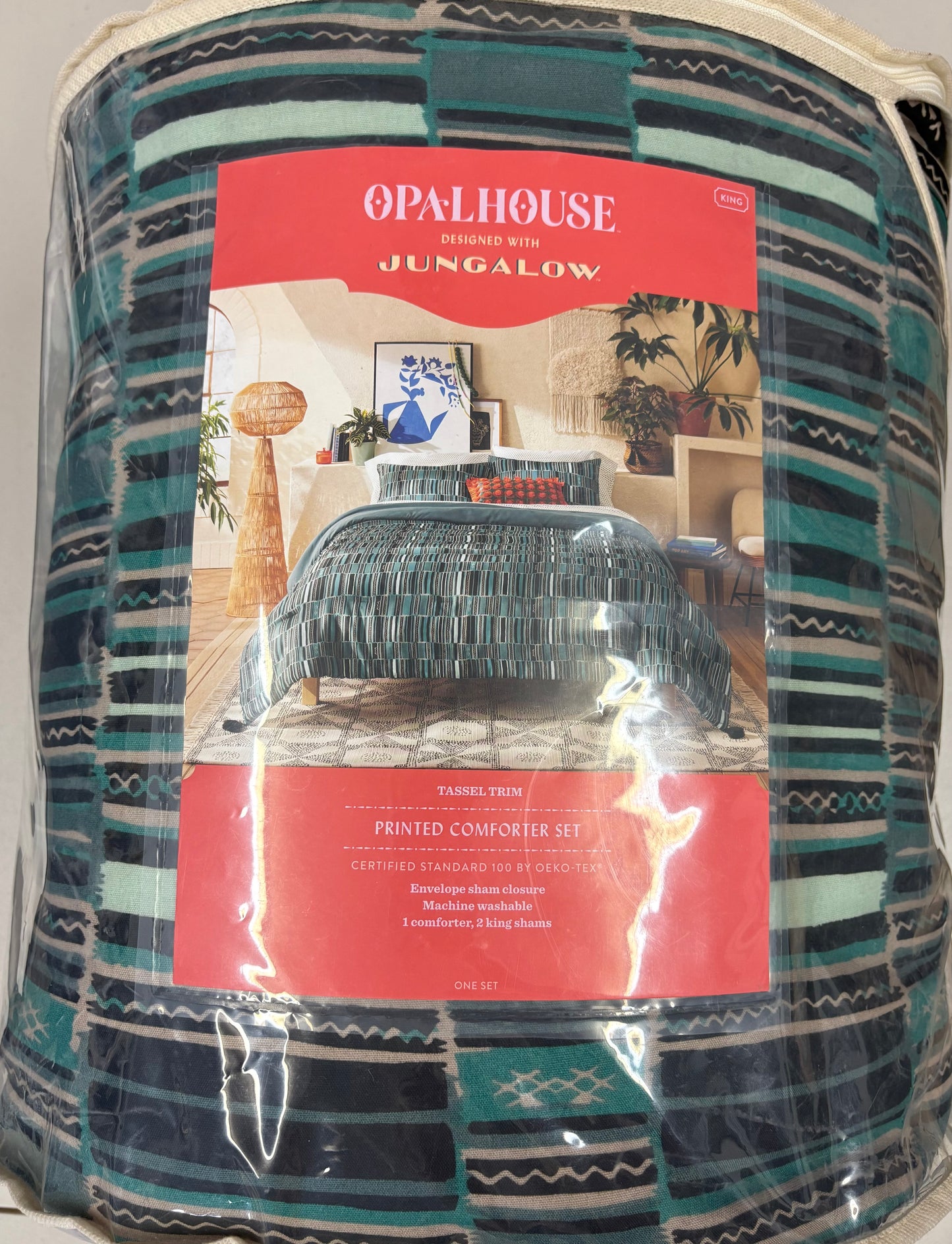 Opalhouse Jungalow King Comforter Set, New