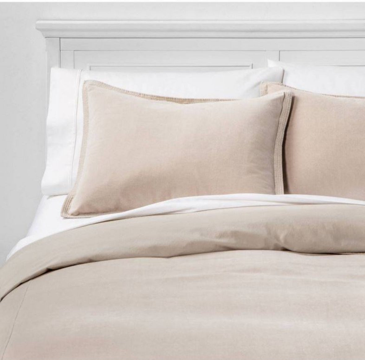 Threshold Full/Queen Cotton Velvet Duvet Set, New