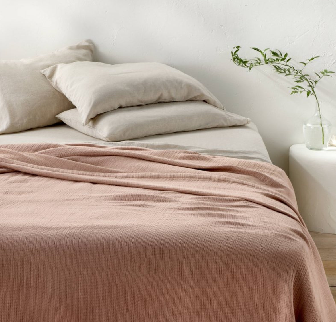 Casaluna Full/Queen Blissful Doublecloth Bed Blanket, New