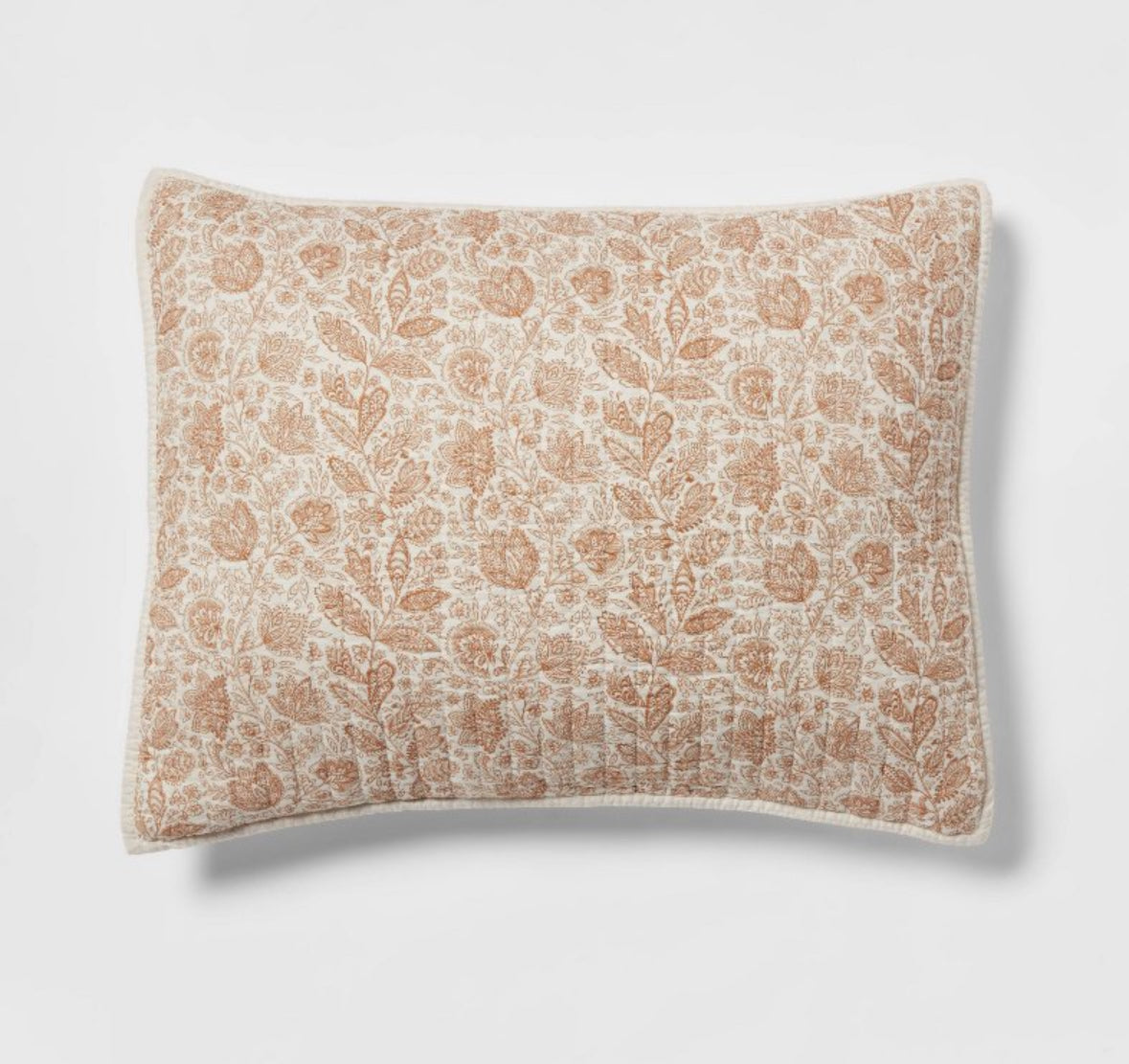 Threshold Standard Floral Cotton Voile Pillow Sham Set, New