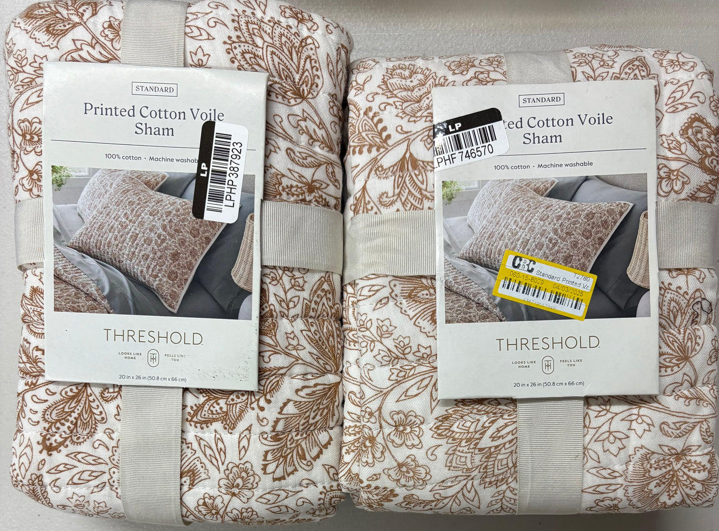 Threshold Standard Floral Cotton Voile Pillow Sham Set, New