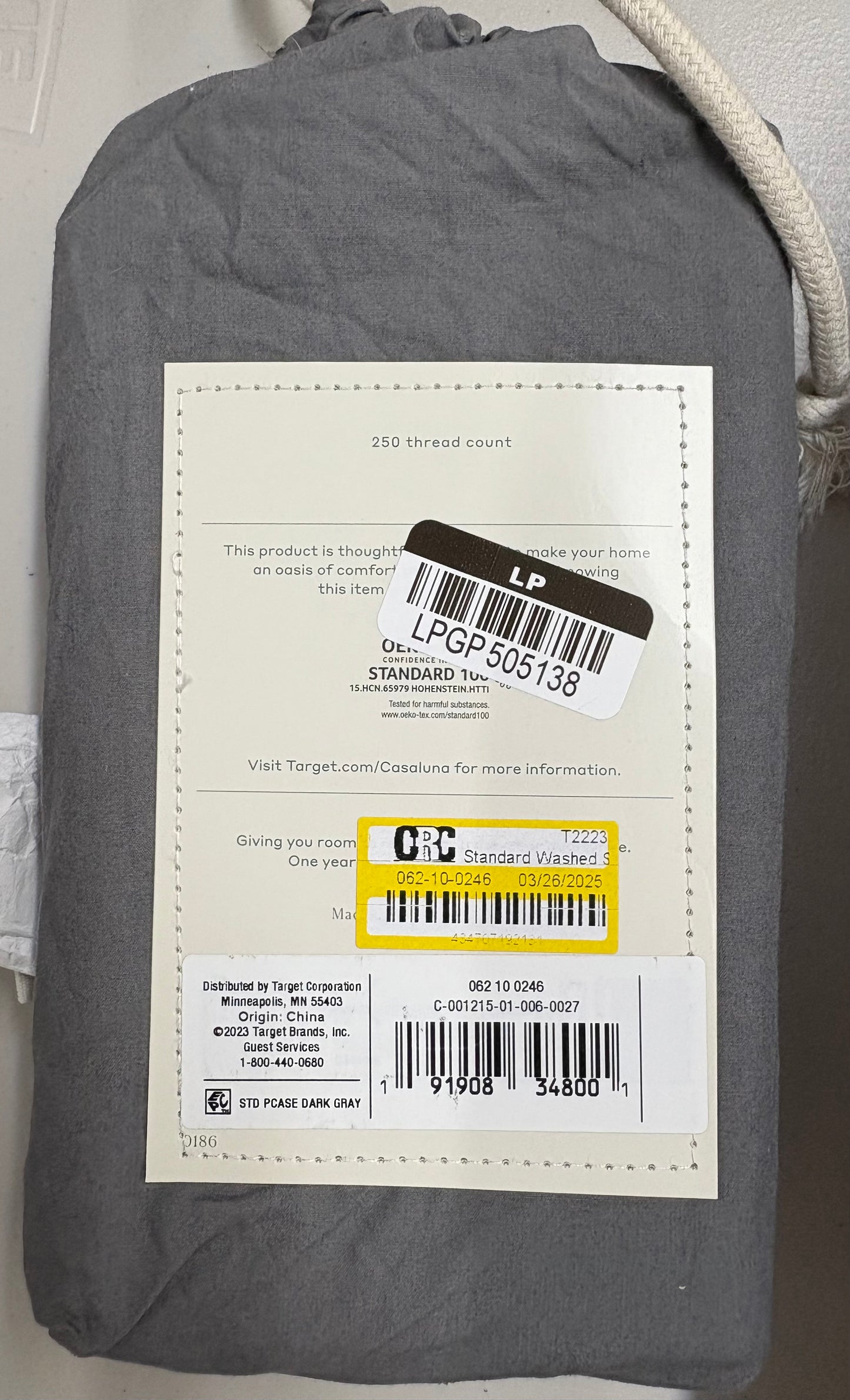 Casaluna Full Supima Percale Cotton Sheet & Pillowcase Sets Bundle, New