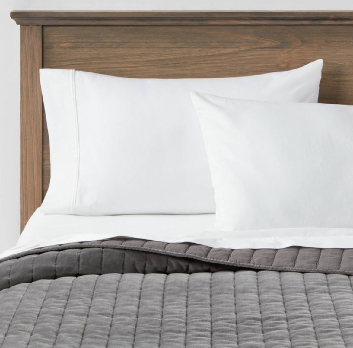 Threshold Full/Queen Channel Stitch Quilt & Sham Set, New