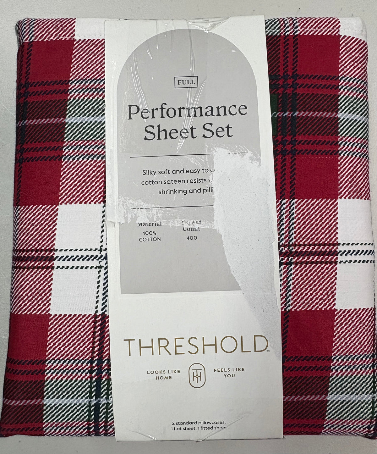 Threshold Full Printed Performance Sheet Set, New