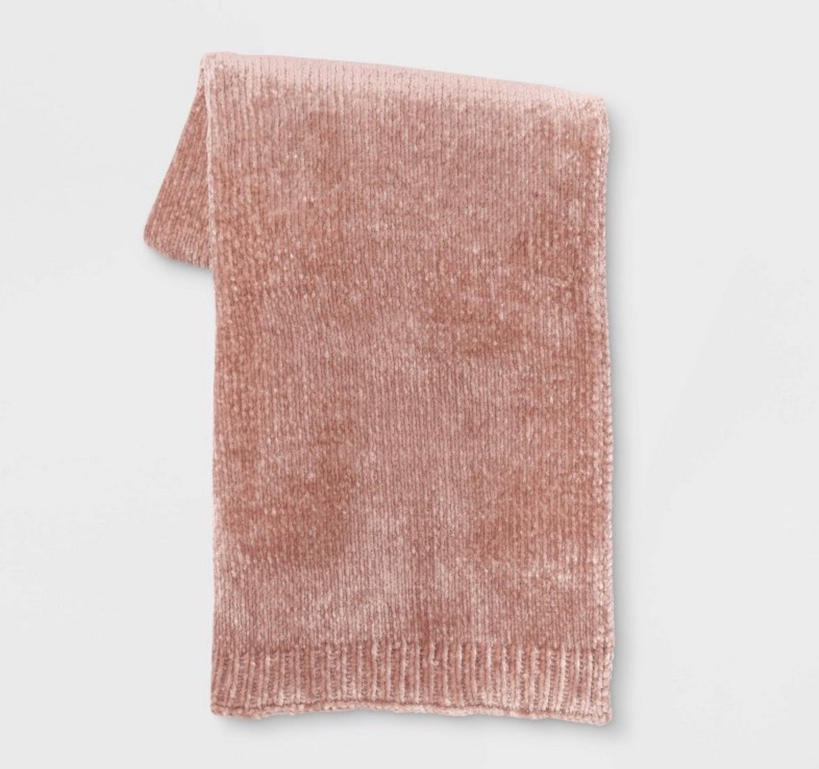 Threshold 50”x60” Shiny Chenille Throw Blanket, New