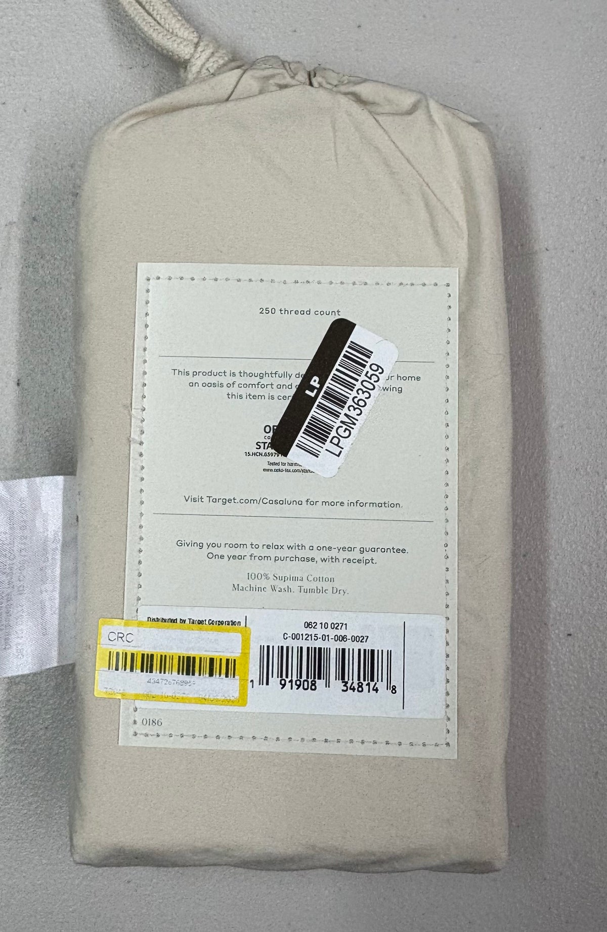 Casaluna King Supima Percale Pillowcase Set, New