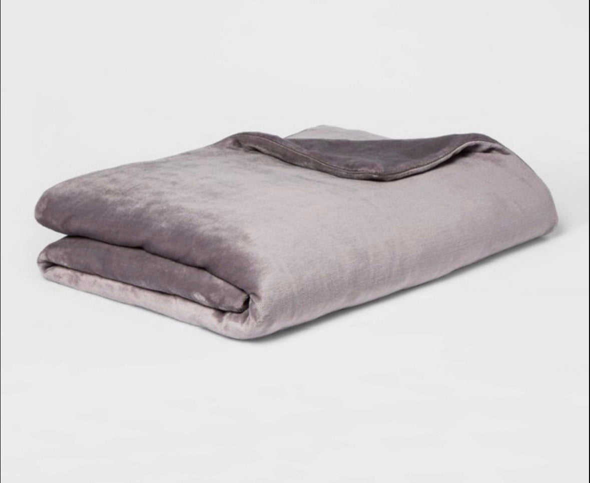 Threshold 55”x80” Micro Plush 15 lb Weighted Blanket, New