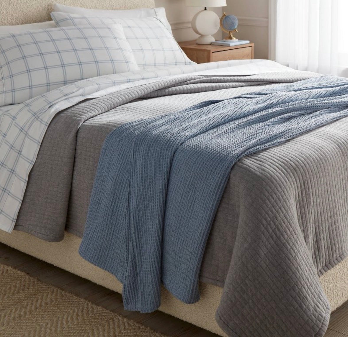 Threshold King Tencel Lyocell Waffle Bed Blanket, New