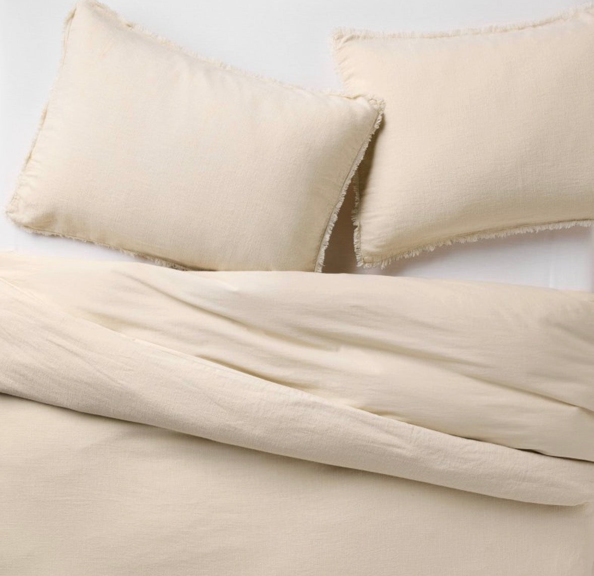 Casaluna Full/Queen Heavyweight Linen Blend Duvet Set, New
