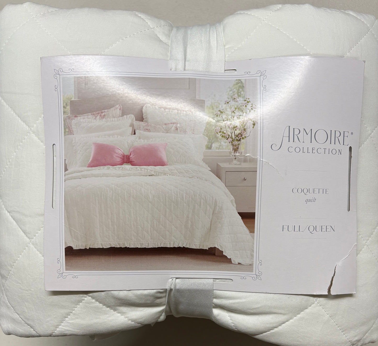 Armoire Collection Full/Queen Ruffle Quilt, New