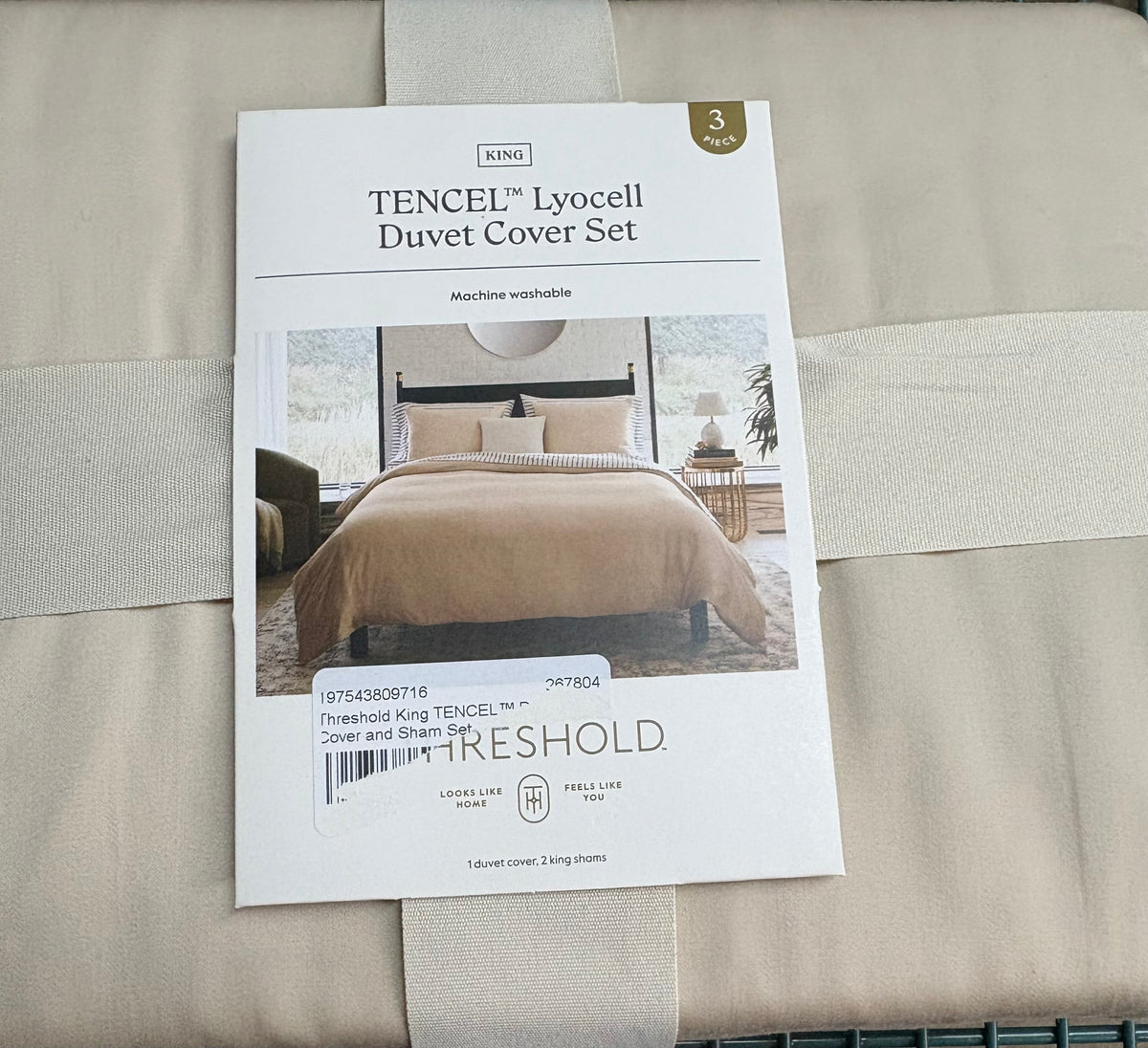 Threshold King Tencel Lyocell Duvet Set, New