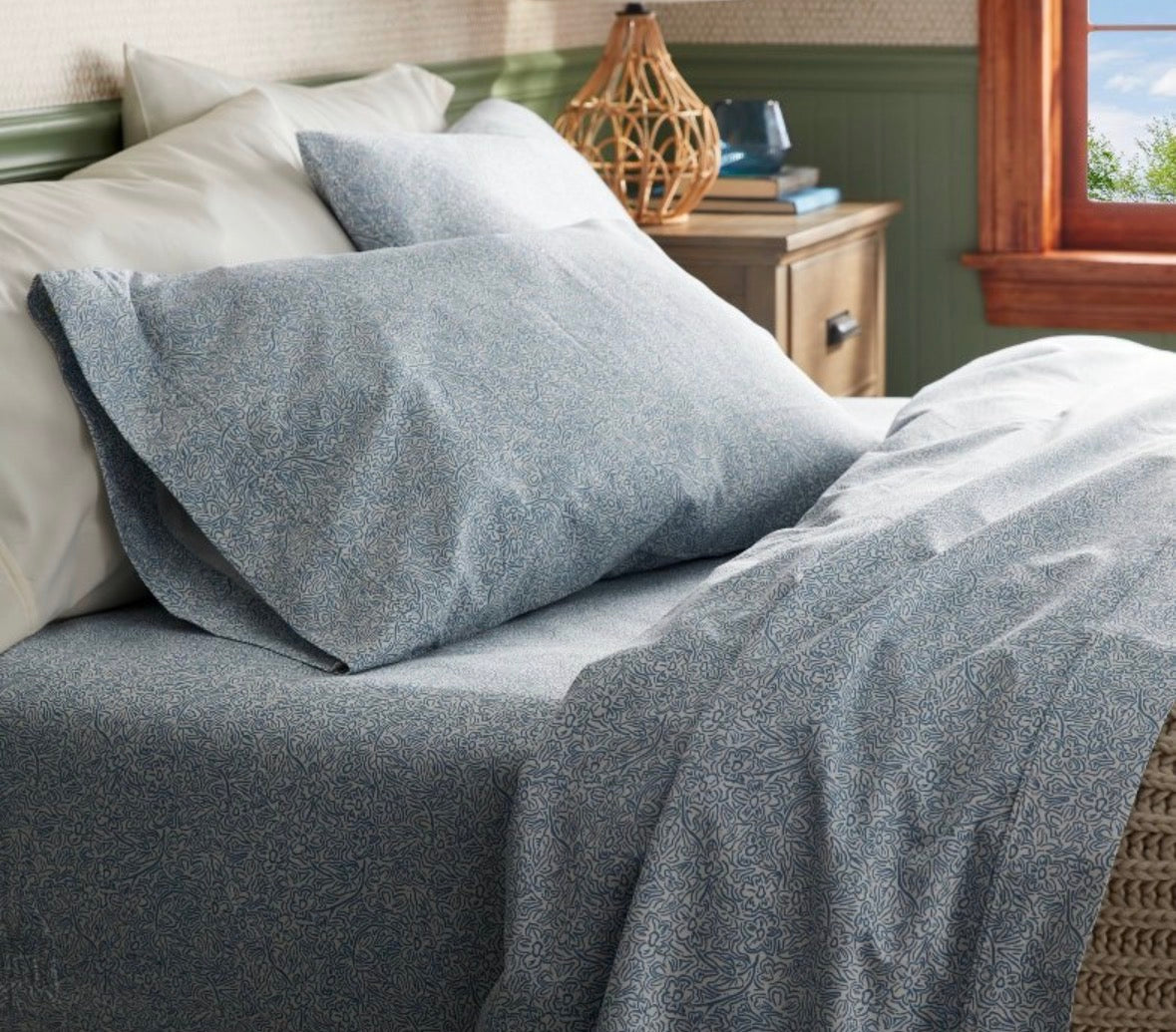 Threshold Full Printed Performance Sheet Set, New