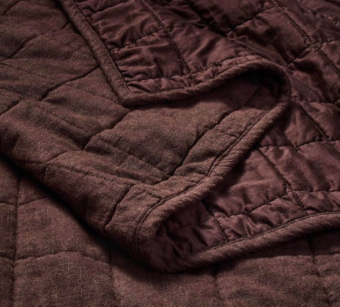 Casaluna Full/Queen Heavyweight Linen Blend Quilt, New