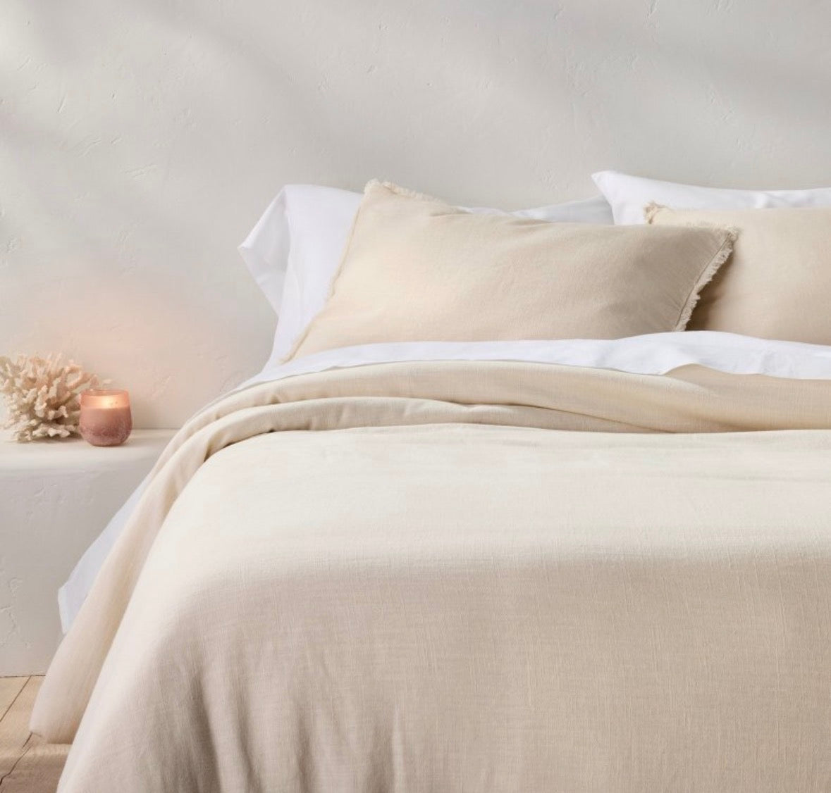 Casaluna Full/Queen Heavyweight Linen Blend Comforter Set, New