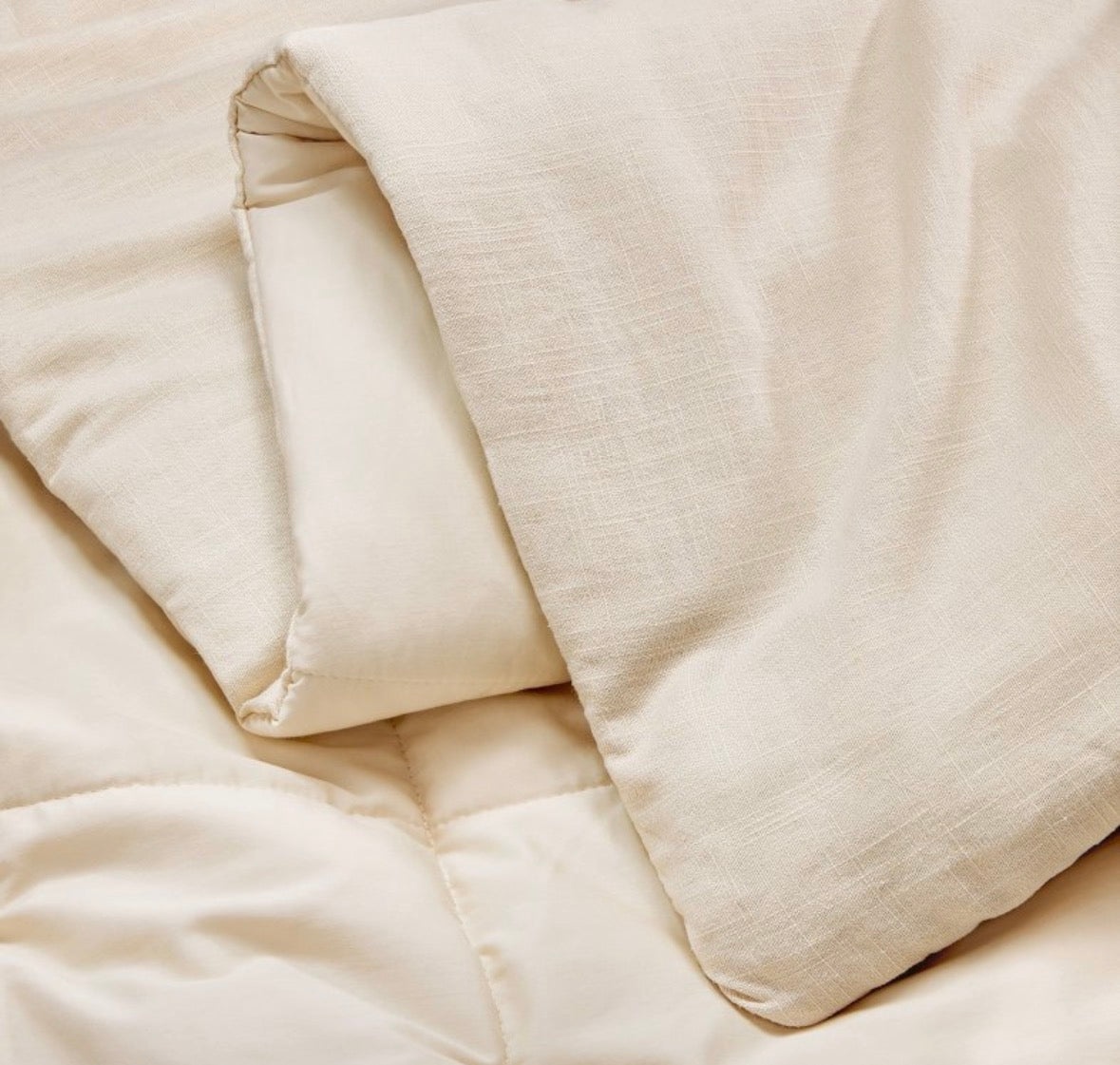 Casaluna Full/Queen Heavyweight Linen Blend Comforter Set, New