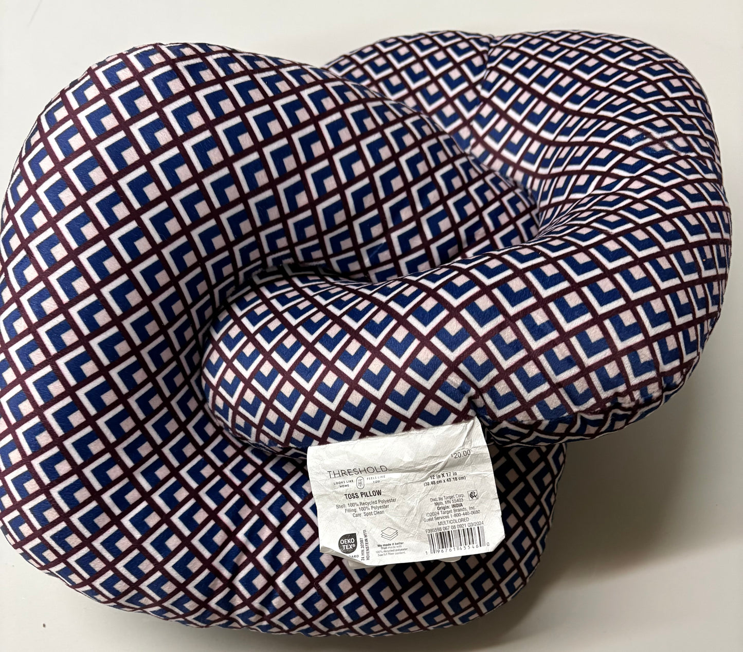 Threshold 12”x17” Knot Fabric Throw Pillow, New