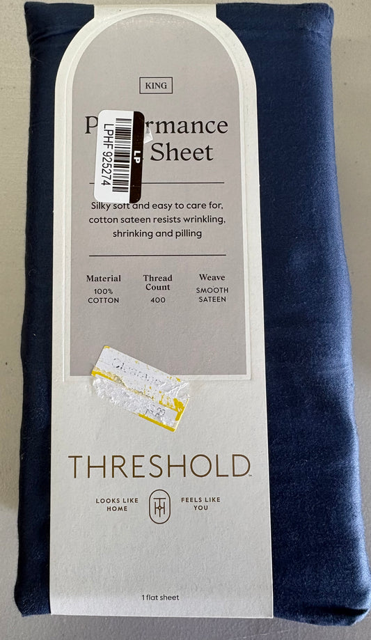 Threshold King Performance Flat Sheet, New
