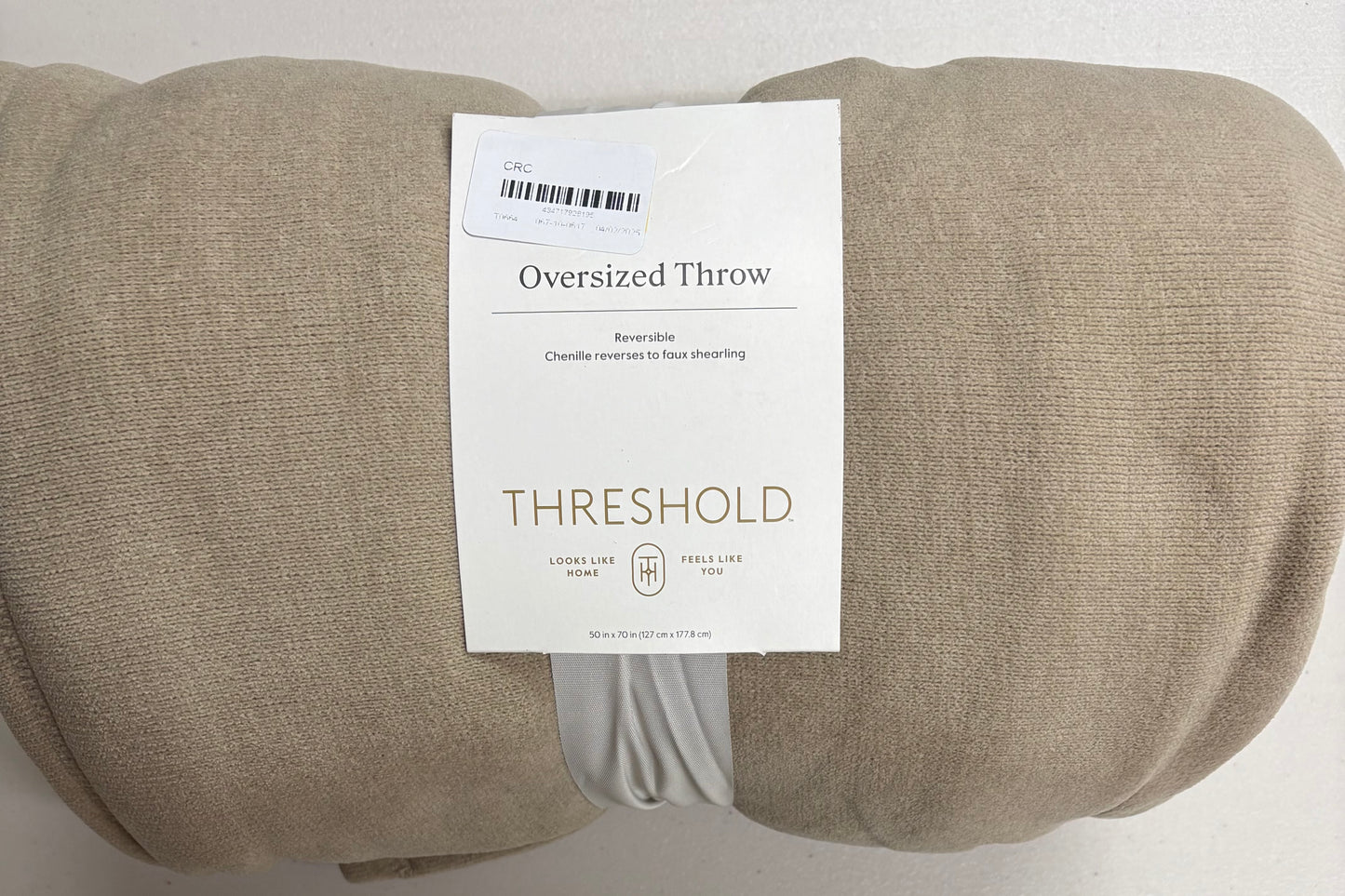 Threshold 50”x70” Chenille Throw Blanket, New