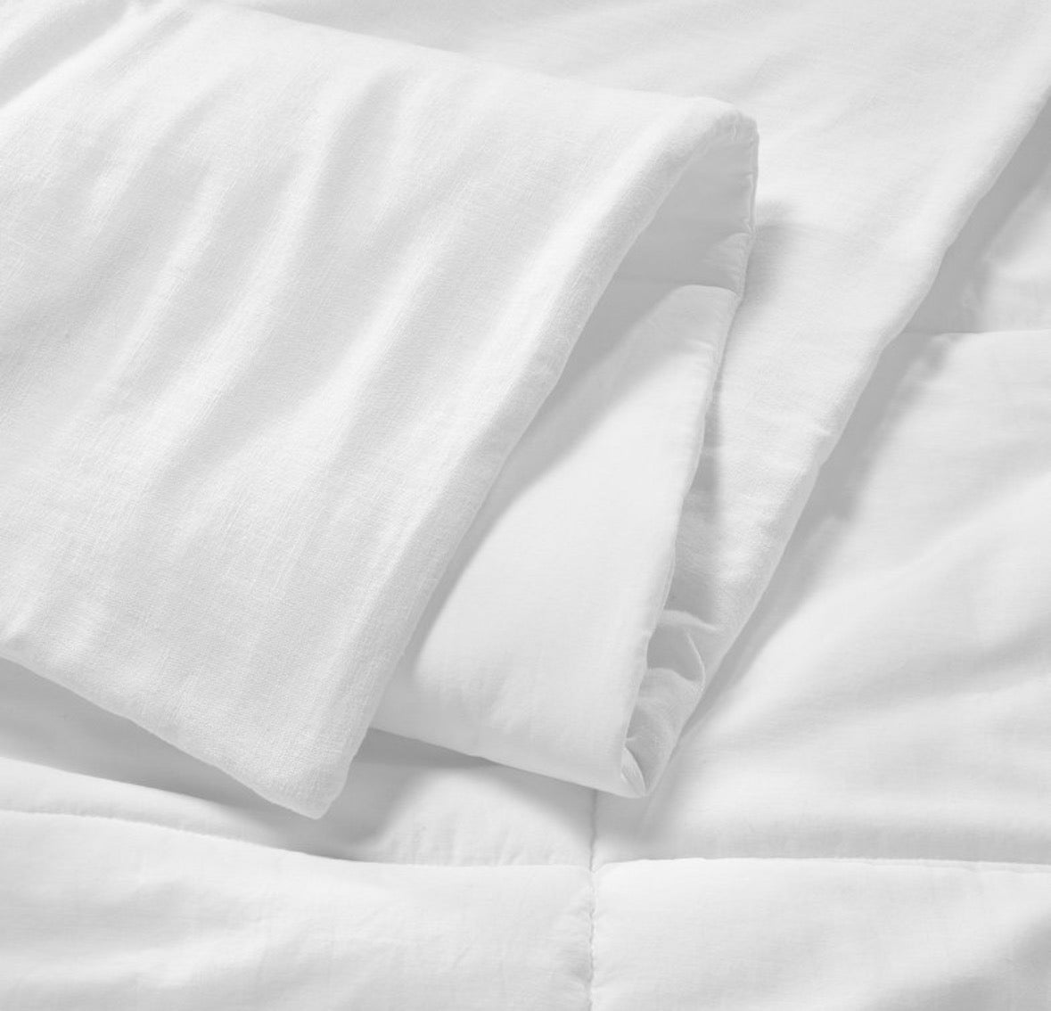 Casaluna Full/Queen Heavyweight Linen Blend Comforter Set, New