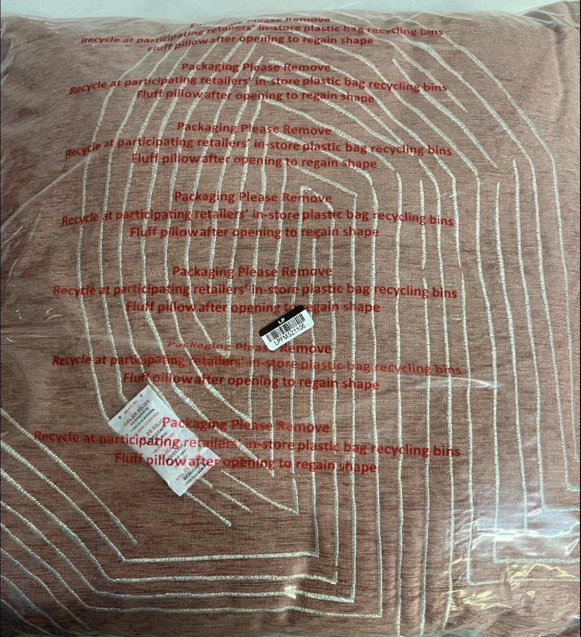 Threshold 24"x24" Oversized Geometric Metallic Velvet Throw Pillow Set, New