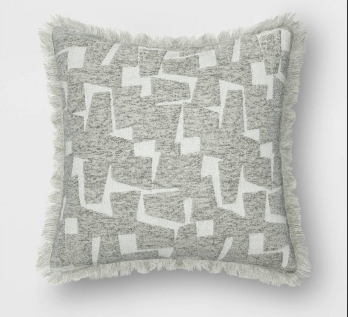 Threshold 18”x18” Geometric Velvet Throw Pillow Set, New