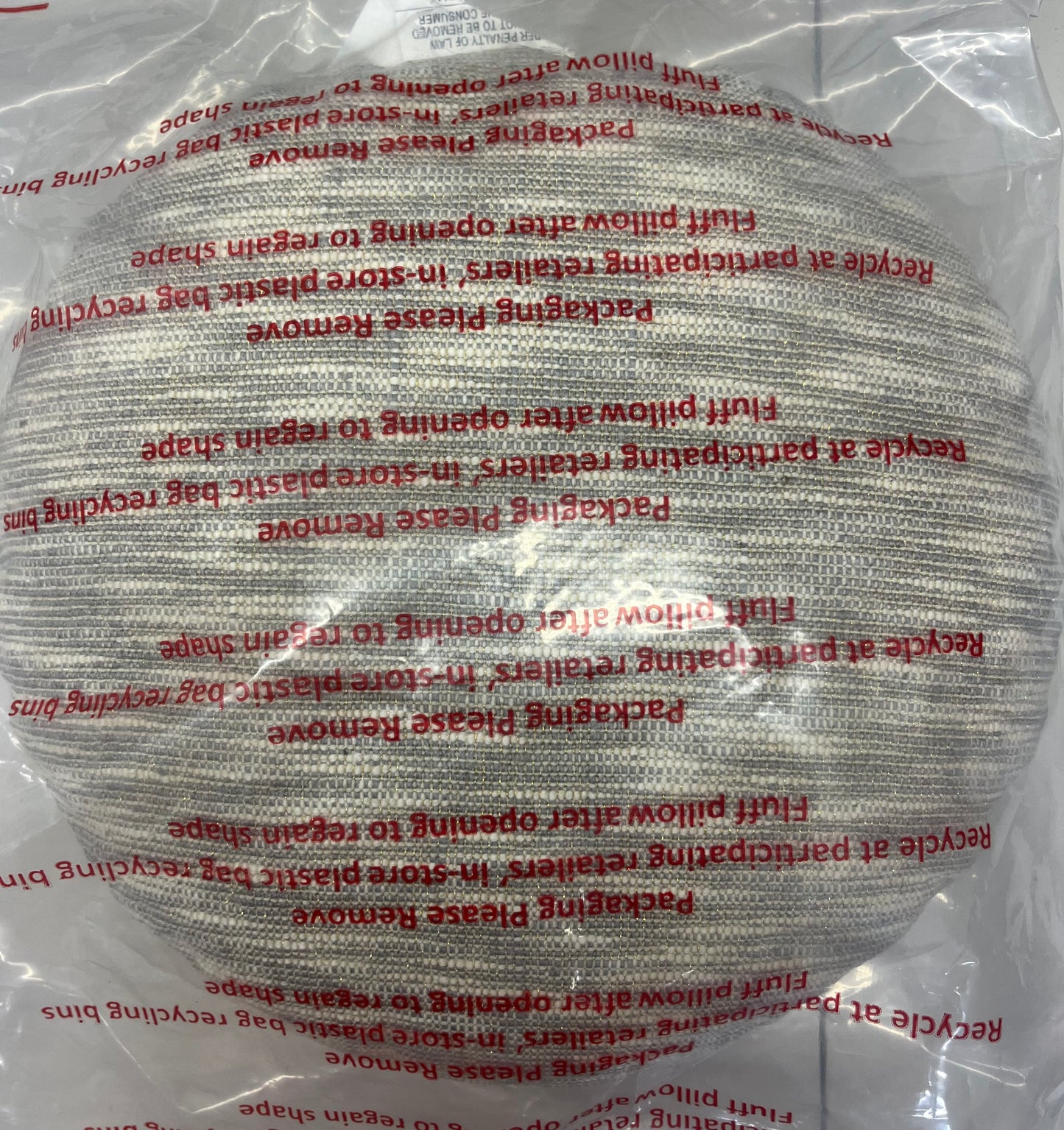 Threshold Woven Cotton Slub Round Throw Pillow, New