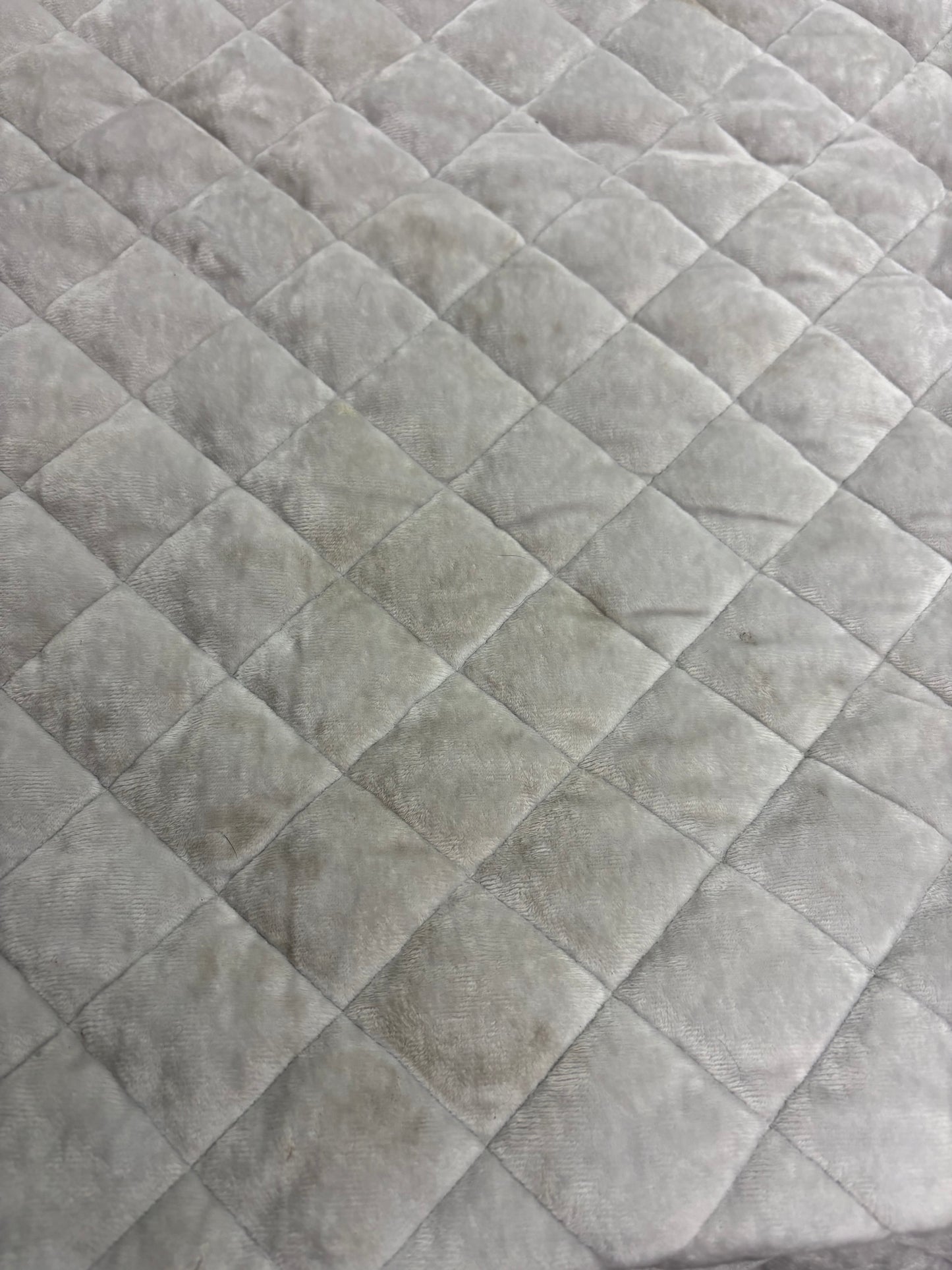 Threshold King Luxe Diamond Stitch Velvet Quilt, New