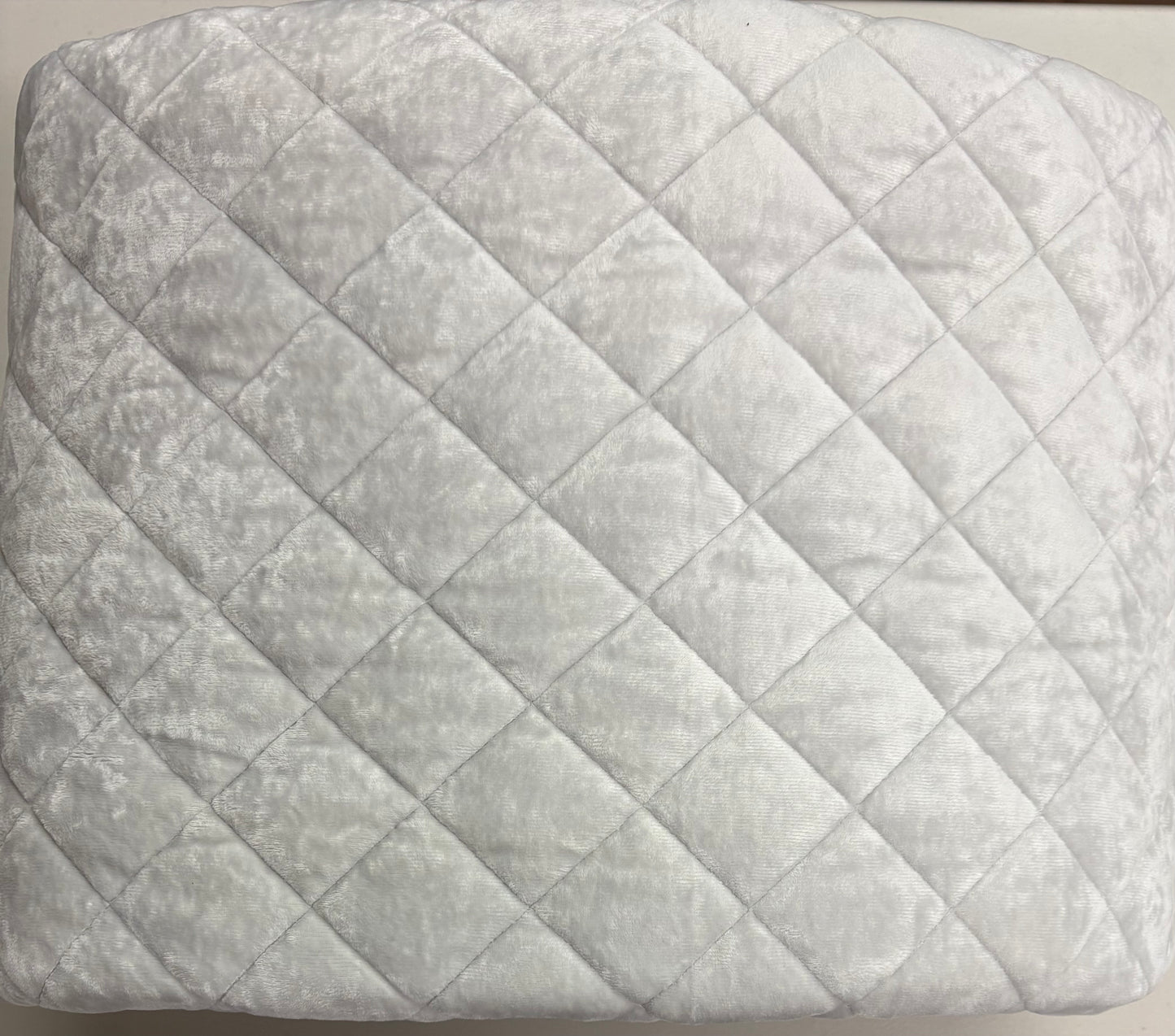 Threshold King Luxe Diamond Stitch Velvet Quilt, New