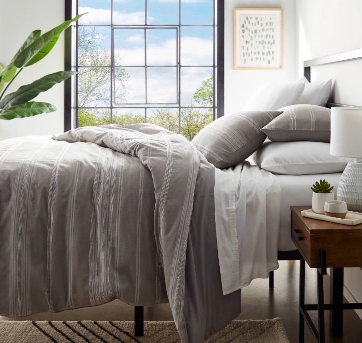 Threshold Twin/XL Twin Cotton Woven Duvet Set, New