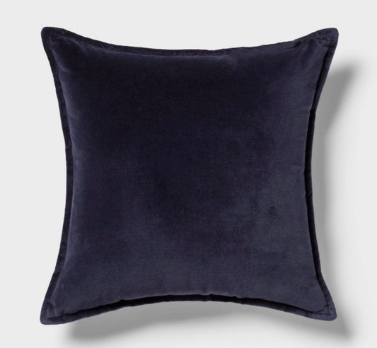 Threshold 18”x18” Velvet Throw Pillow Set, New