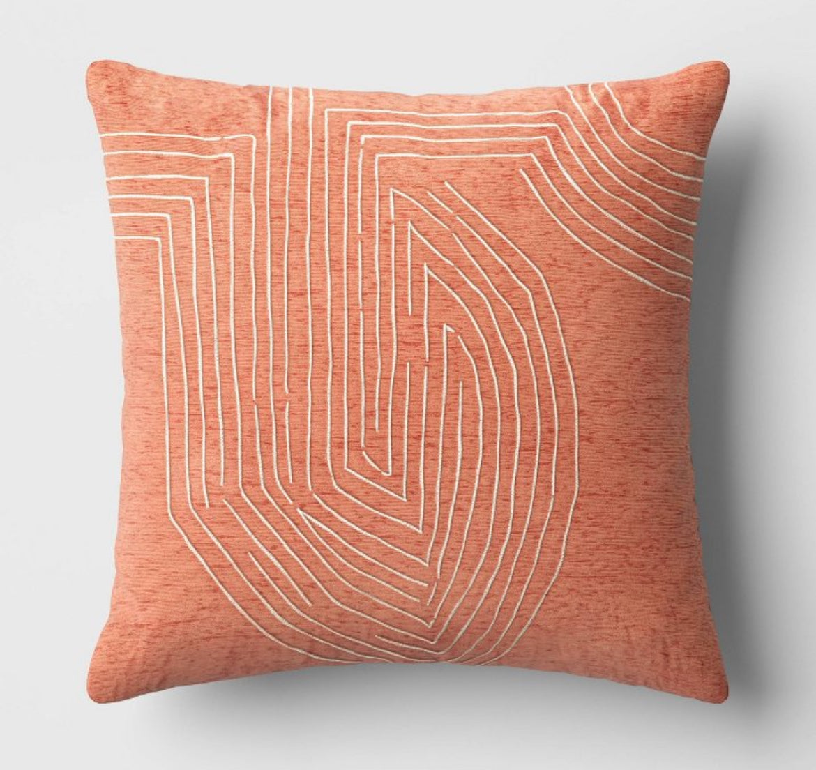 Threshold 24"x24" Oversized Geometric Metallic Velvet Throw Pillow, New