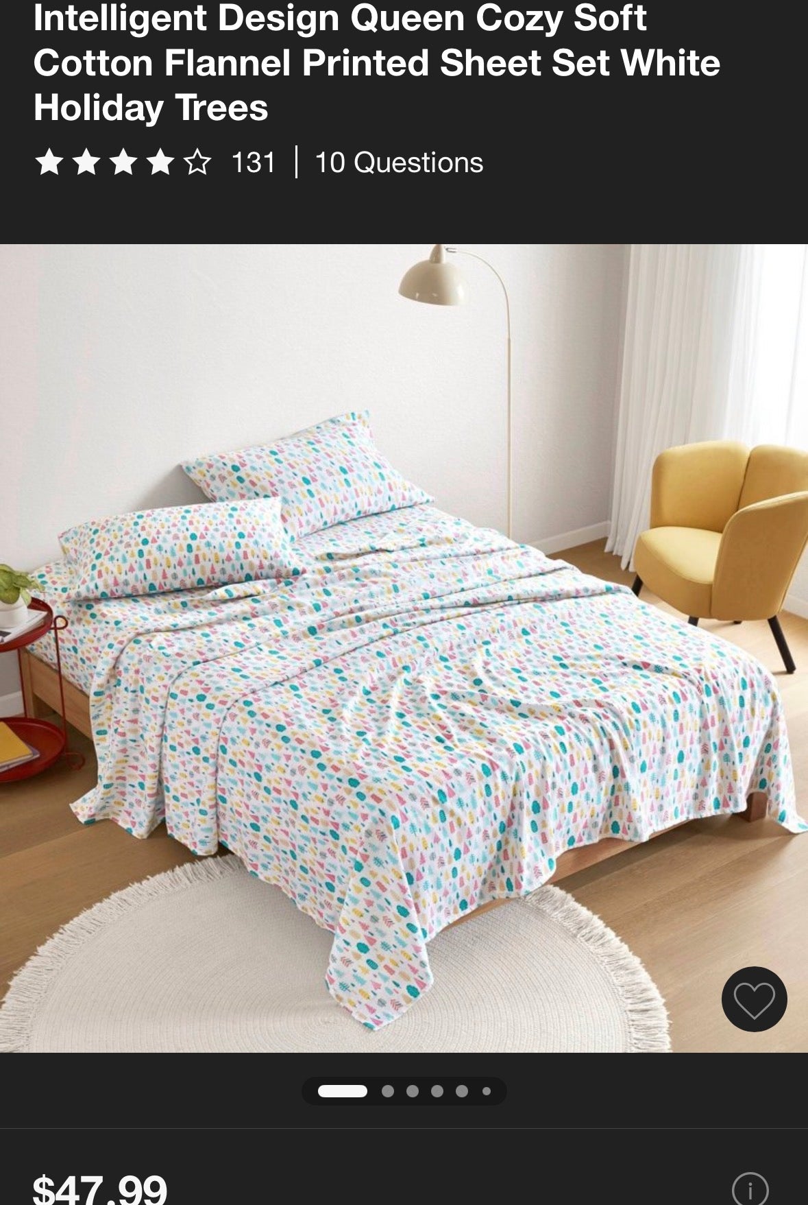 Intelligent Design Queen Soft Cotton Sheet Set, New