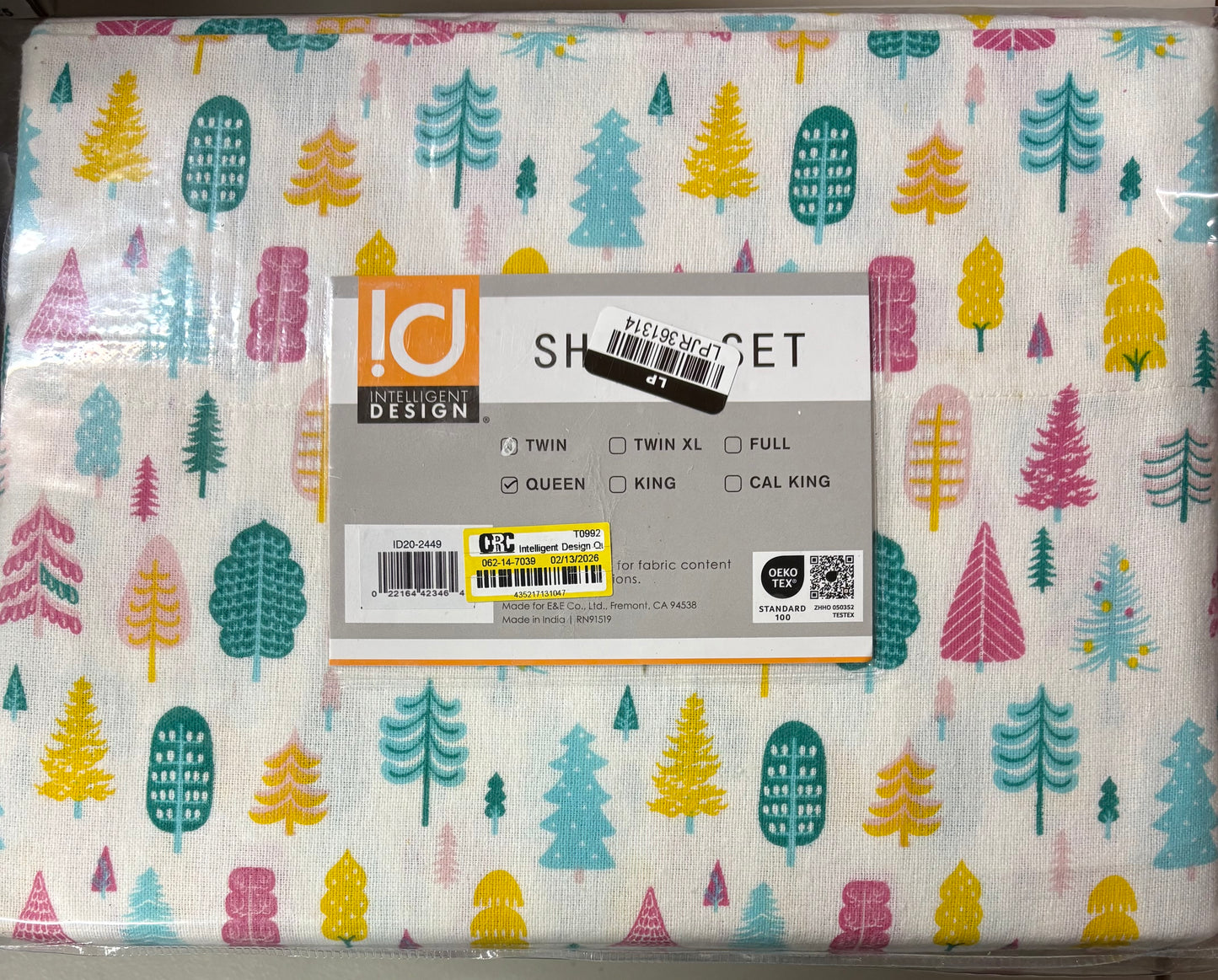 Intelligent Design Queen Soft Cotton Sheet Set, New